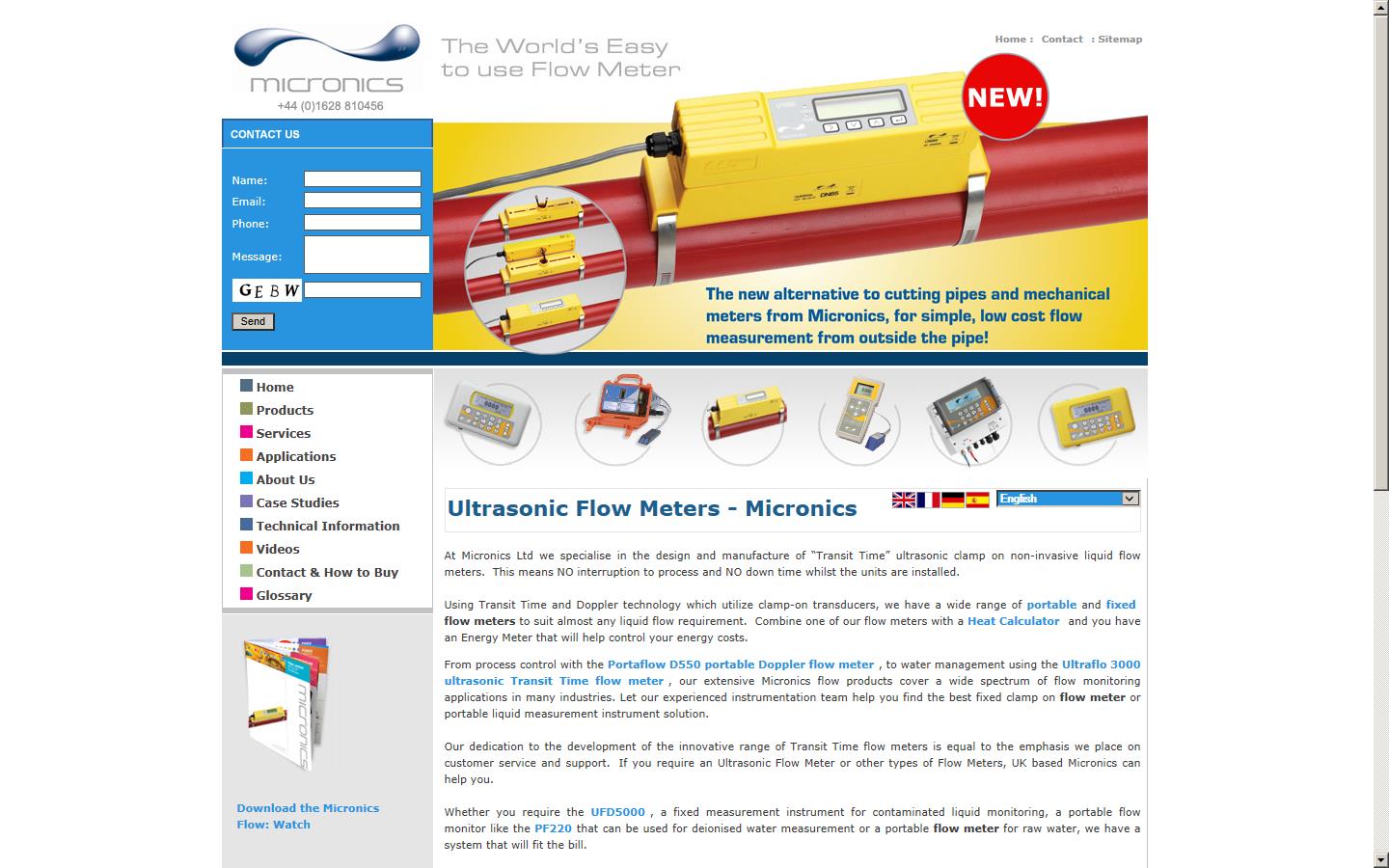Micronics Ltd Website