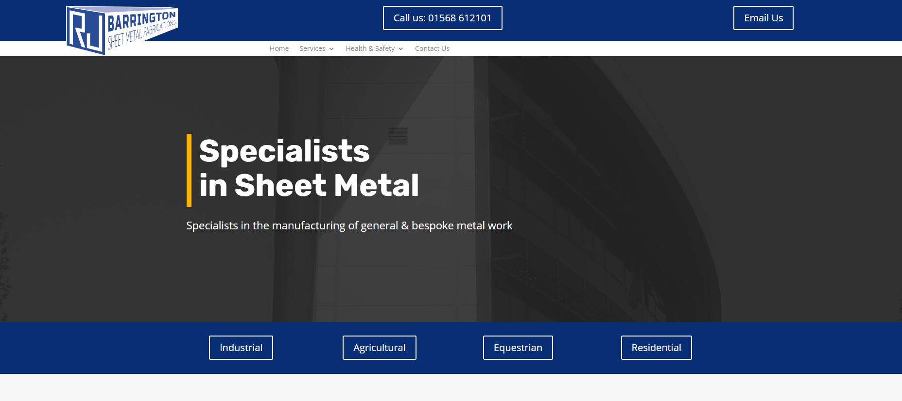 RJ Barrington Ltd Website