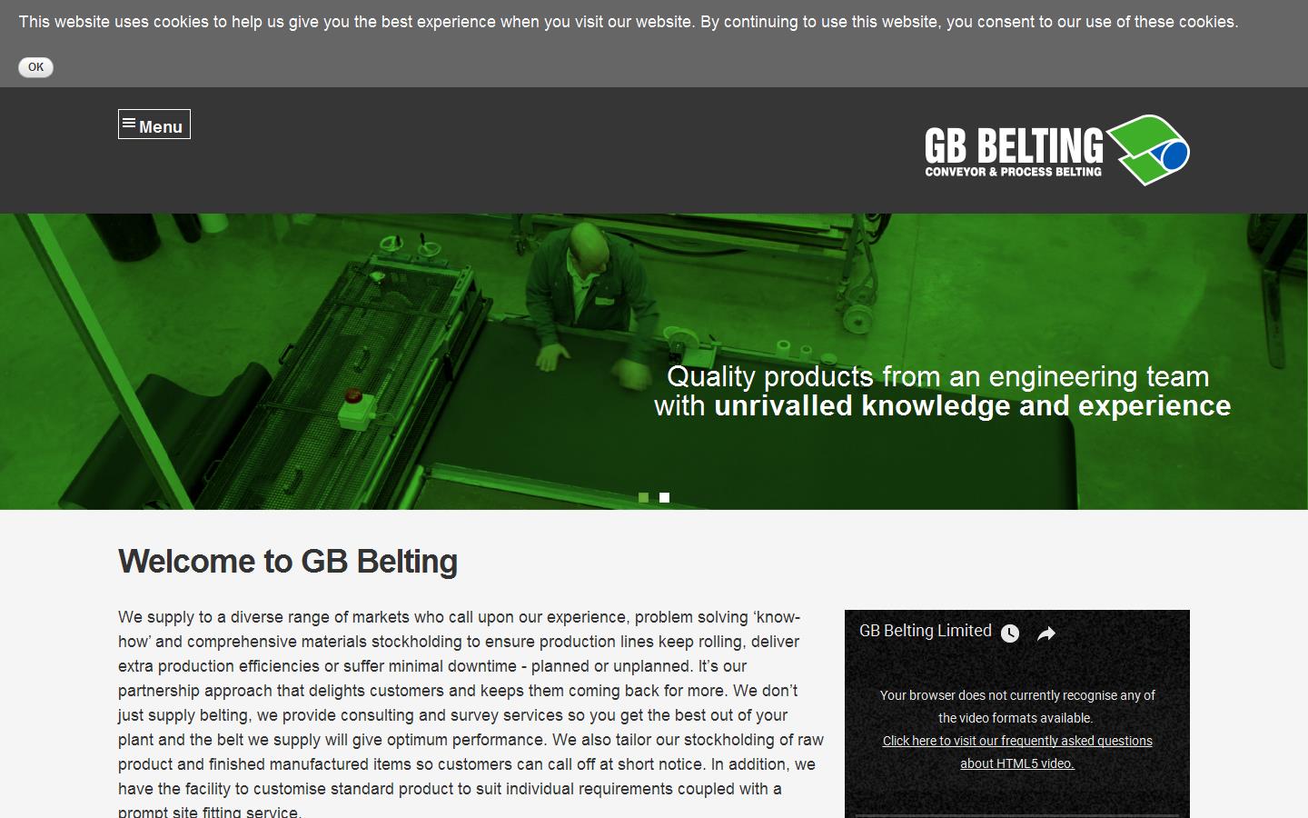 GB Belting Website
