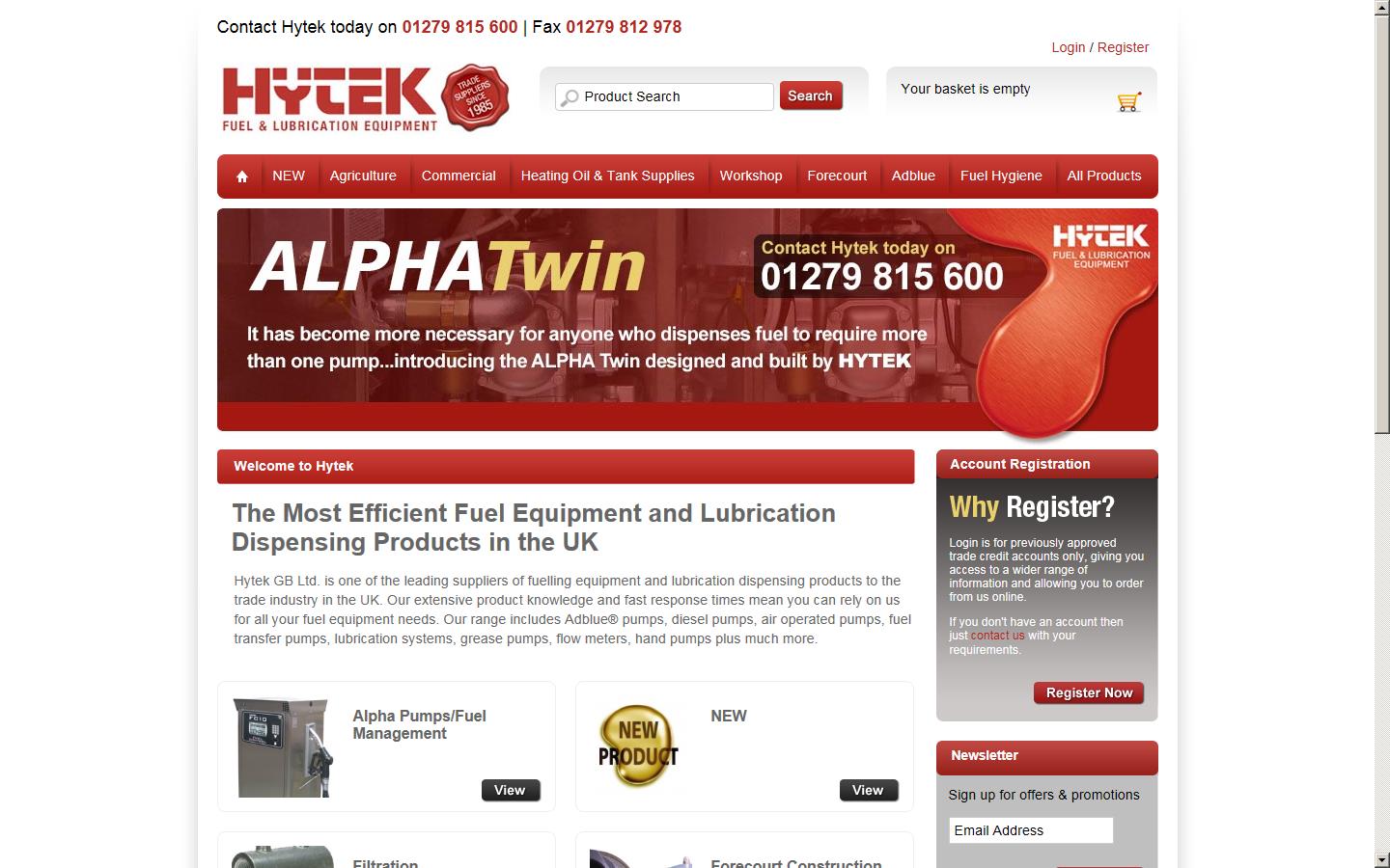 Hytek GB Ltd Website