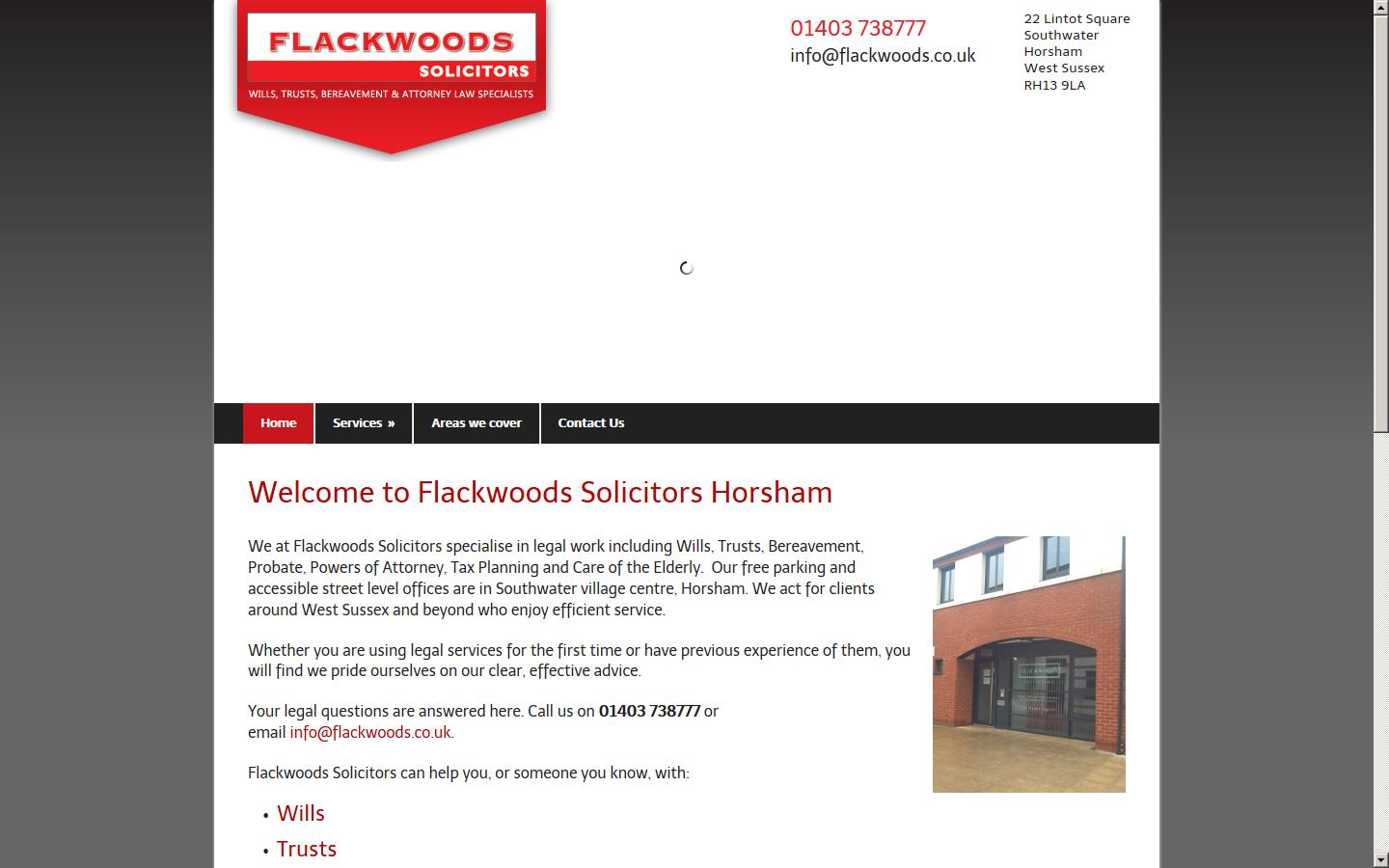 Flackwoods Solicitors Website