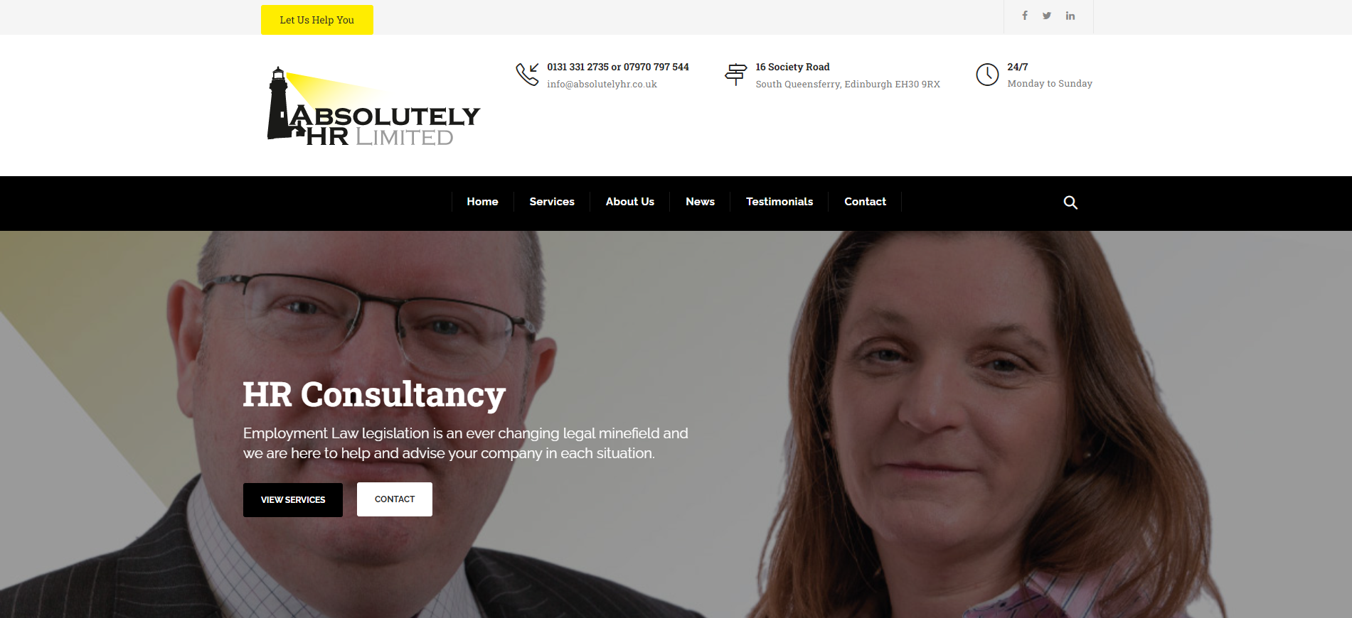 Absolutely HR Ltd Website