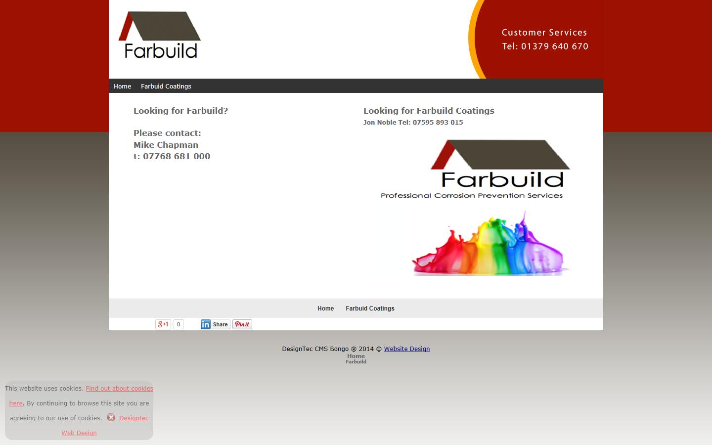 Farbuild Ltd Website