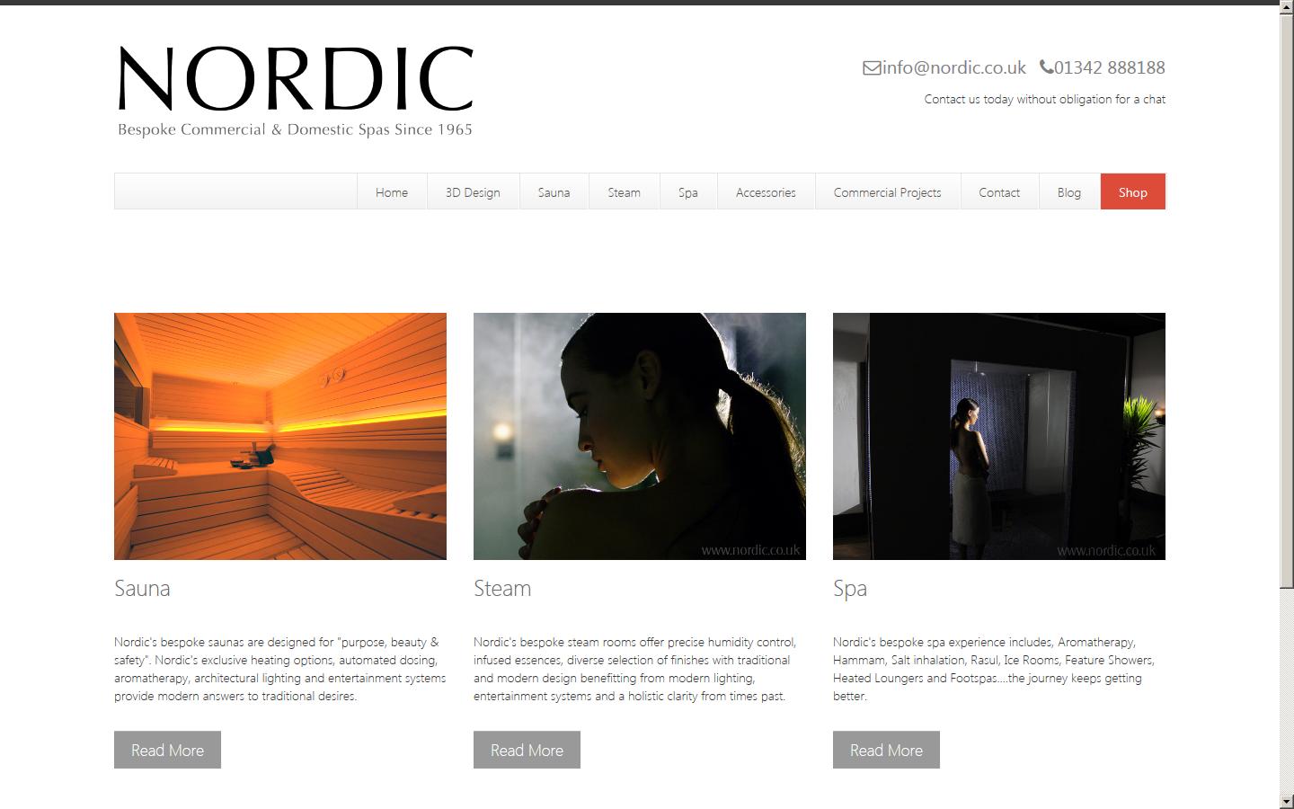 Nordic Saunas & Steam Ltd  Website