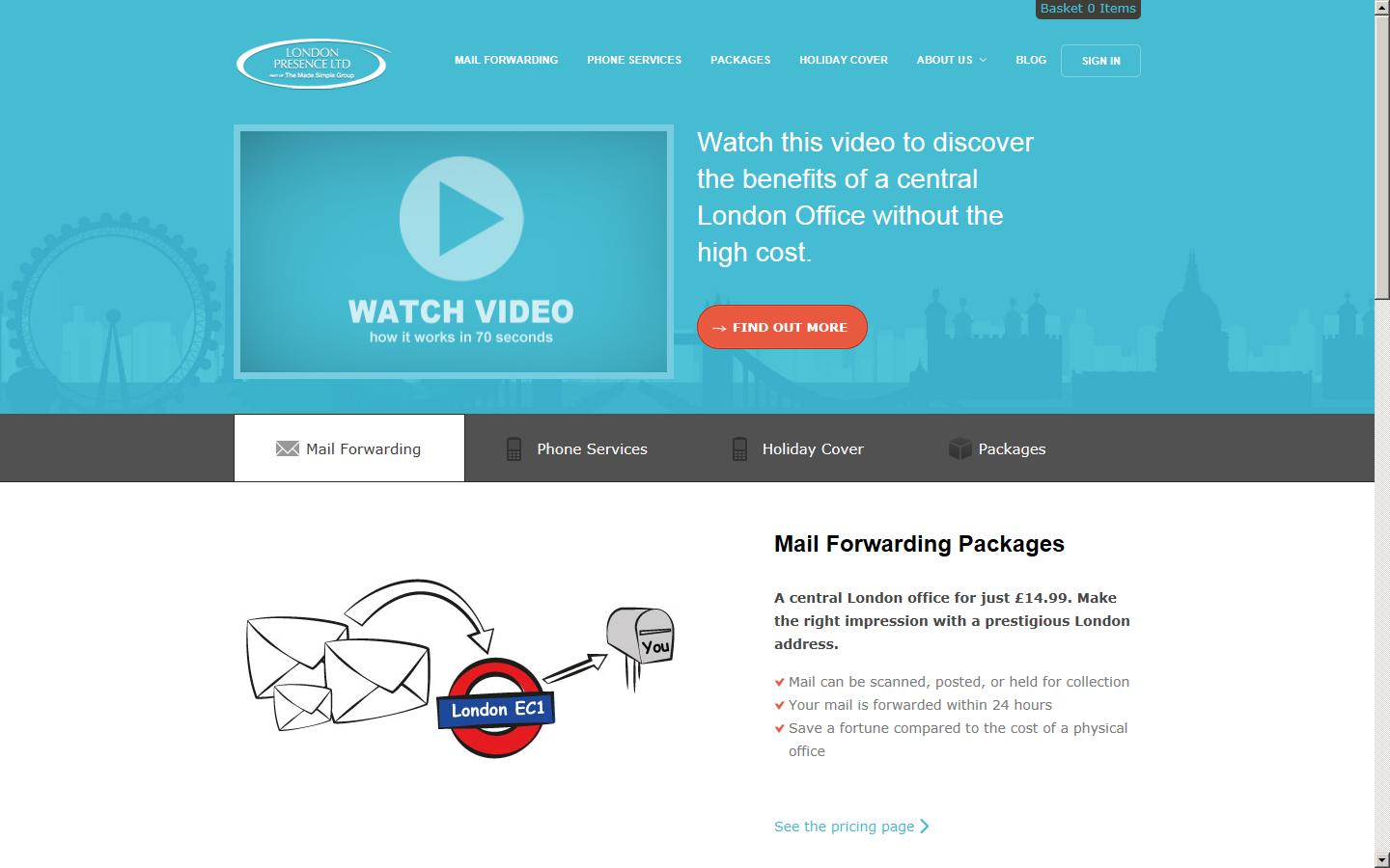 London Presence Website