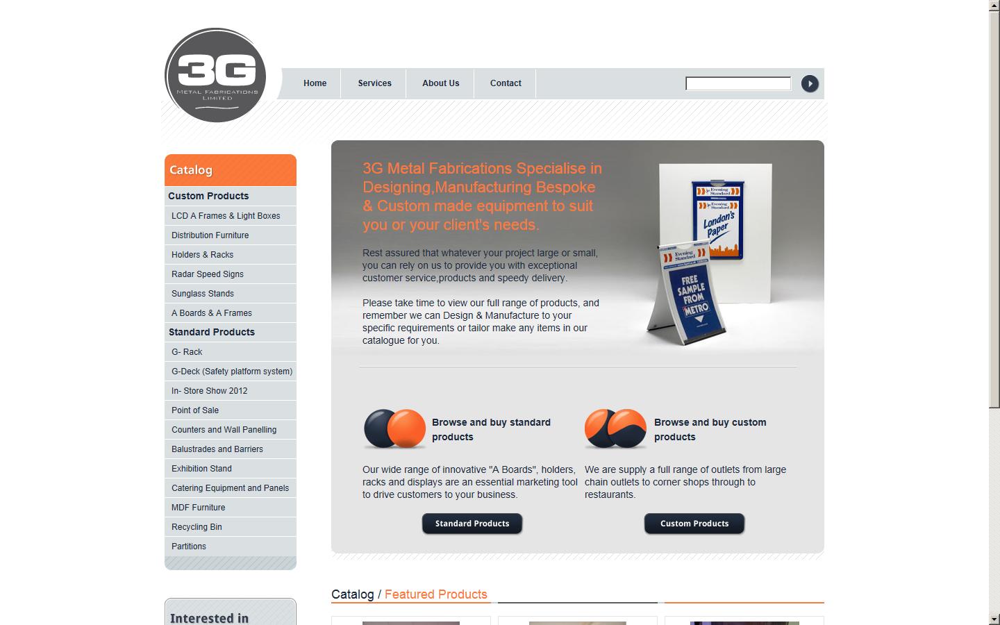 3G Metal Fabrications Ltd Website