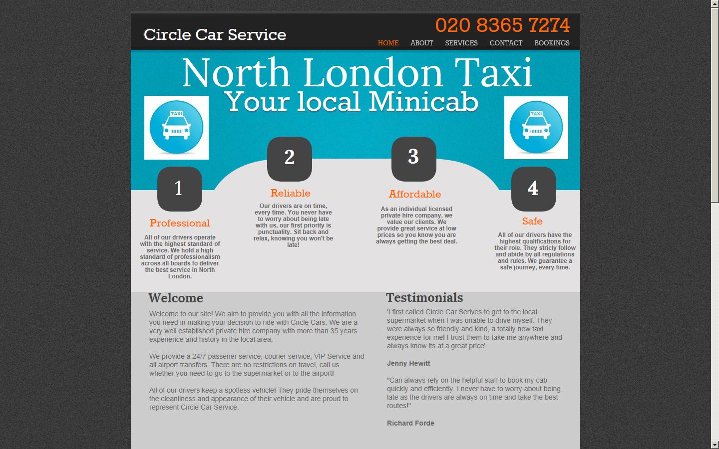 Circle Car Service Website