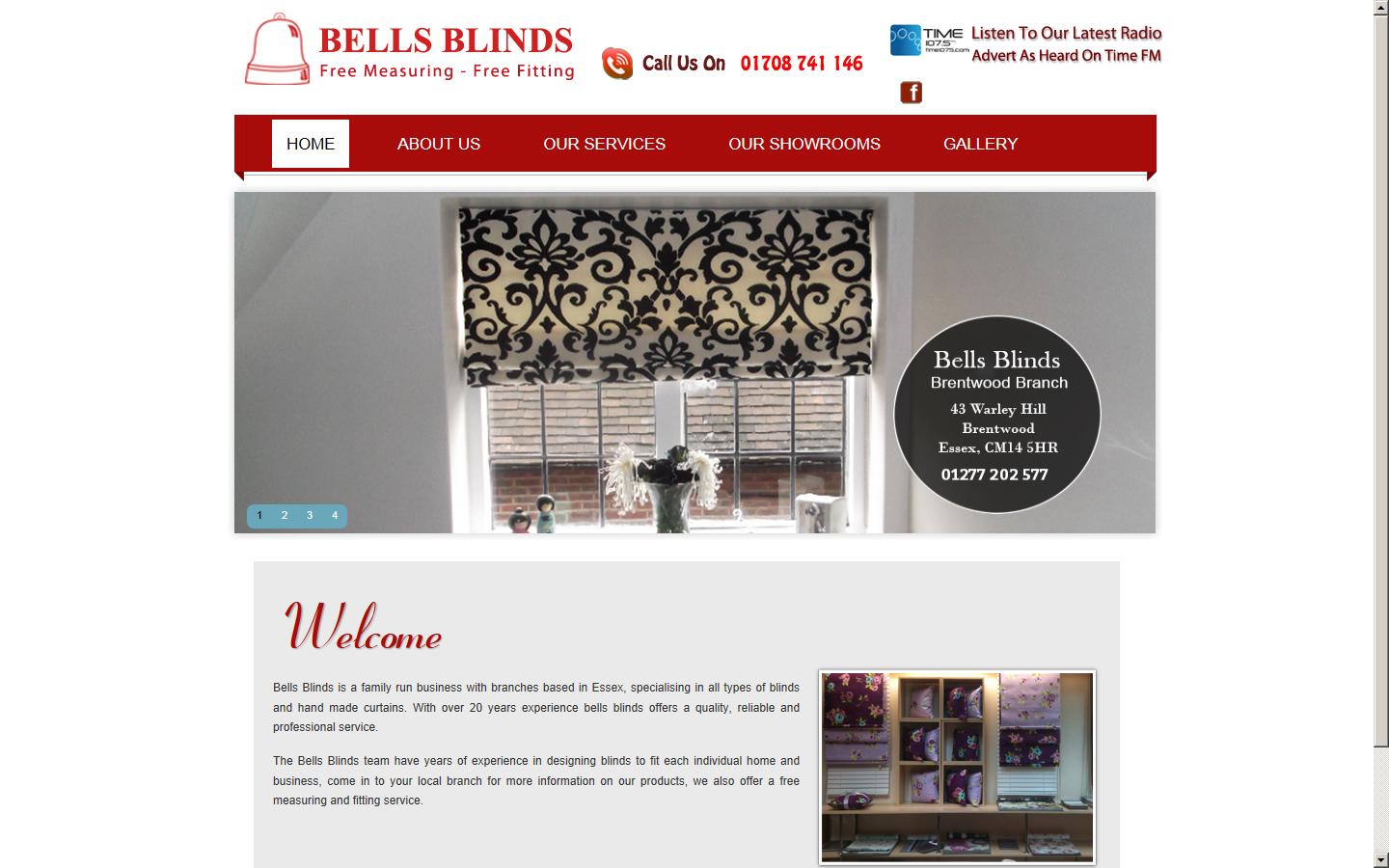 Bells Blinds Essex Website