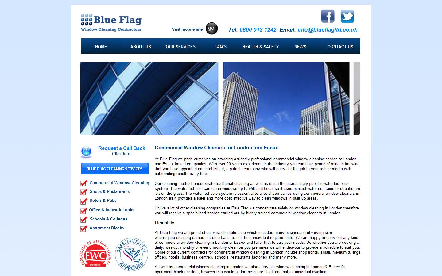 Blue Flag Ltd Website