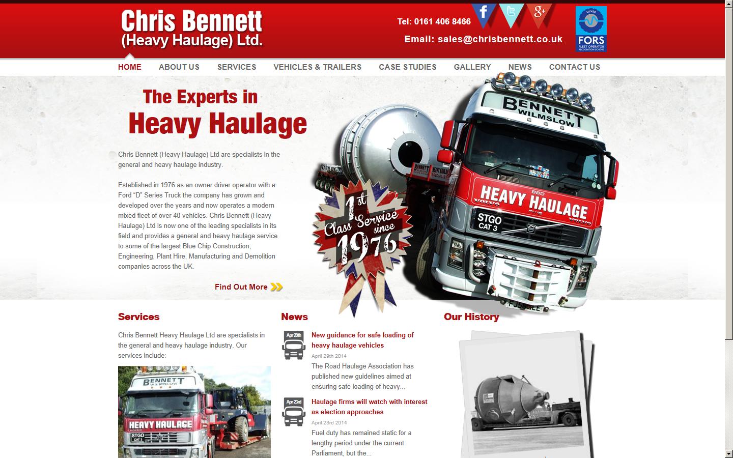Chris Bennett Ltd. Website