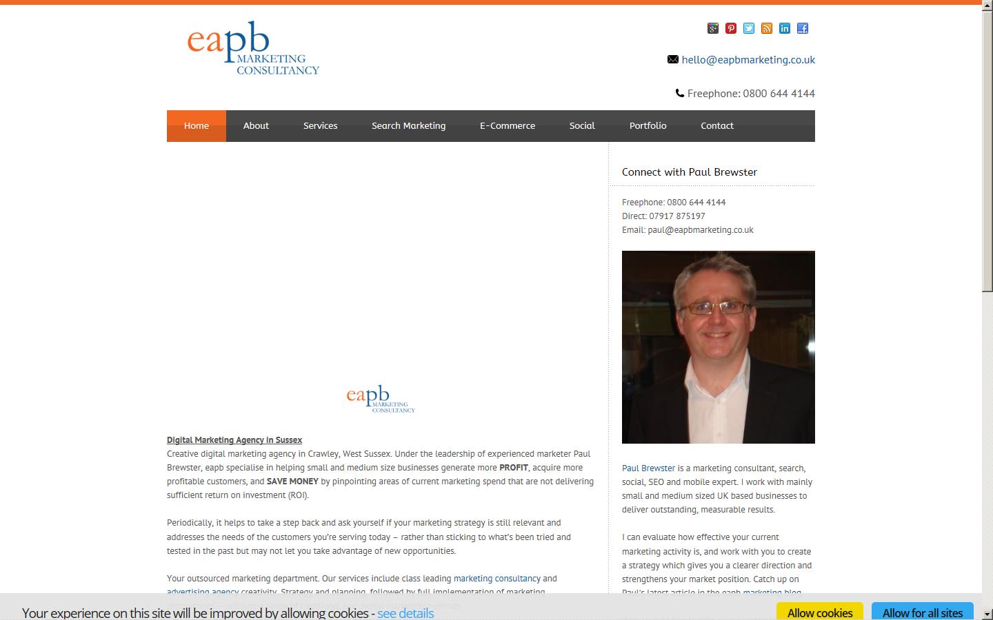 eapb Digital Marketing Consultancy Website