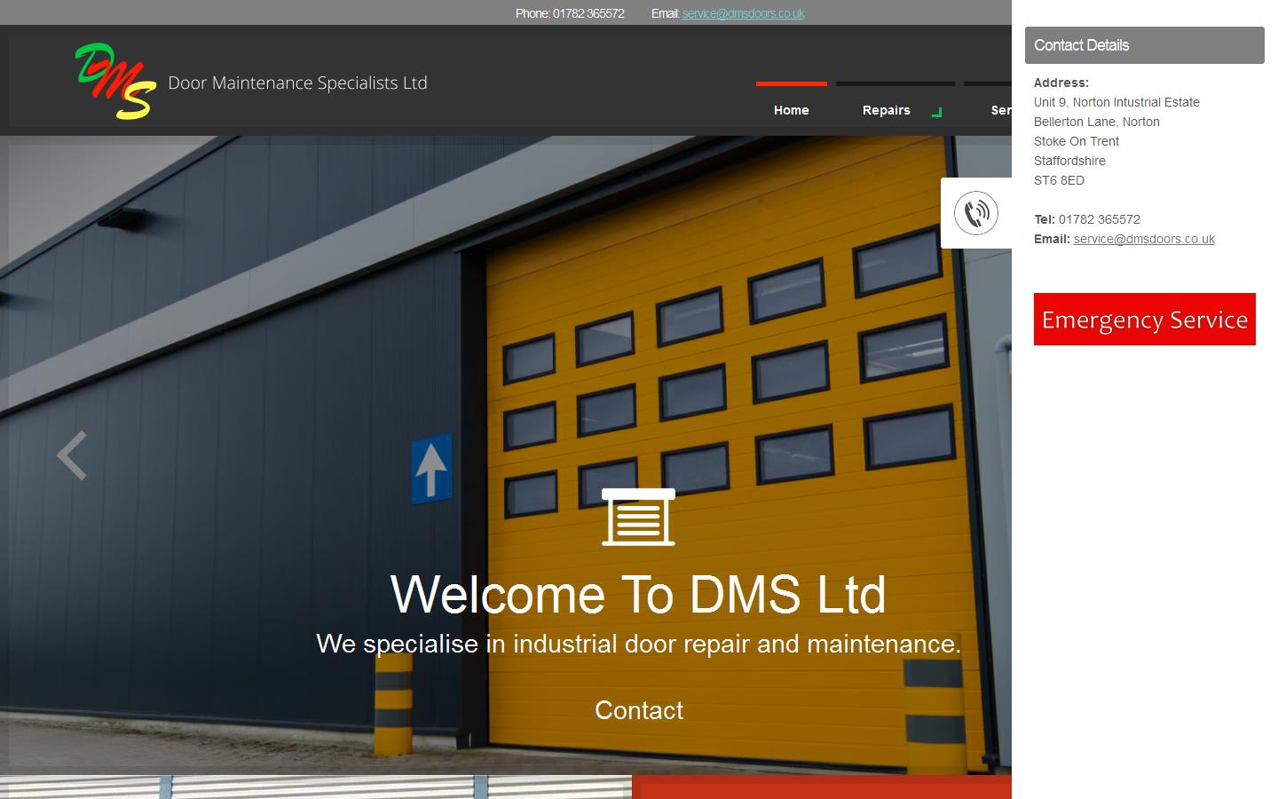 Door Maintenance Specialists Ltd Website