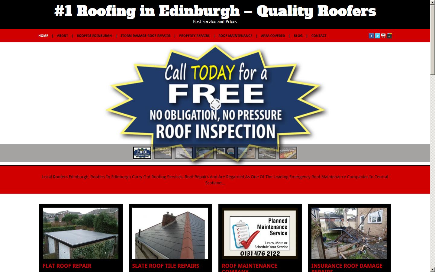 Roofers In Edinburgh Website
