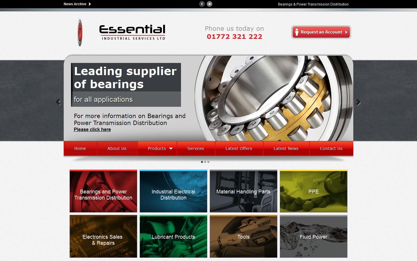 Essential Industrial Services Website