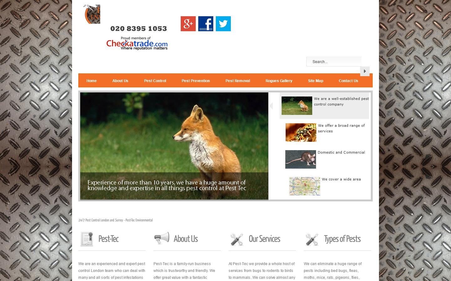 Pest-Tec Environmental Website