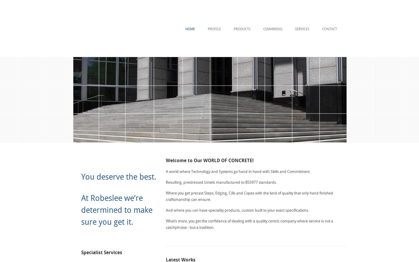Robeslee Concrete Website