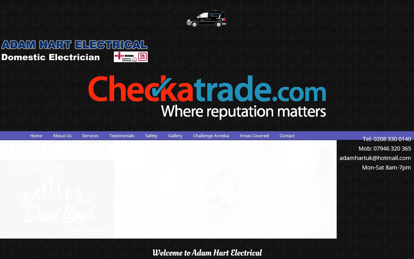 Adam Hart Electrical Website