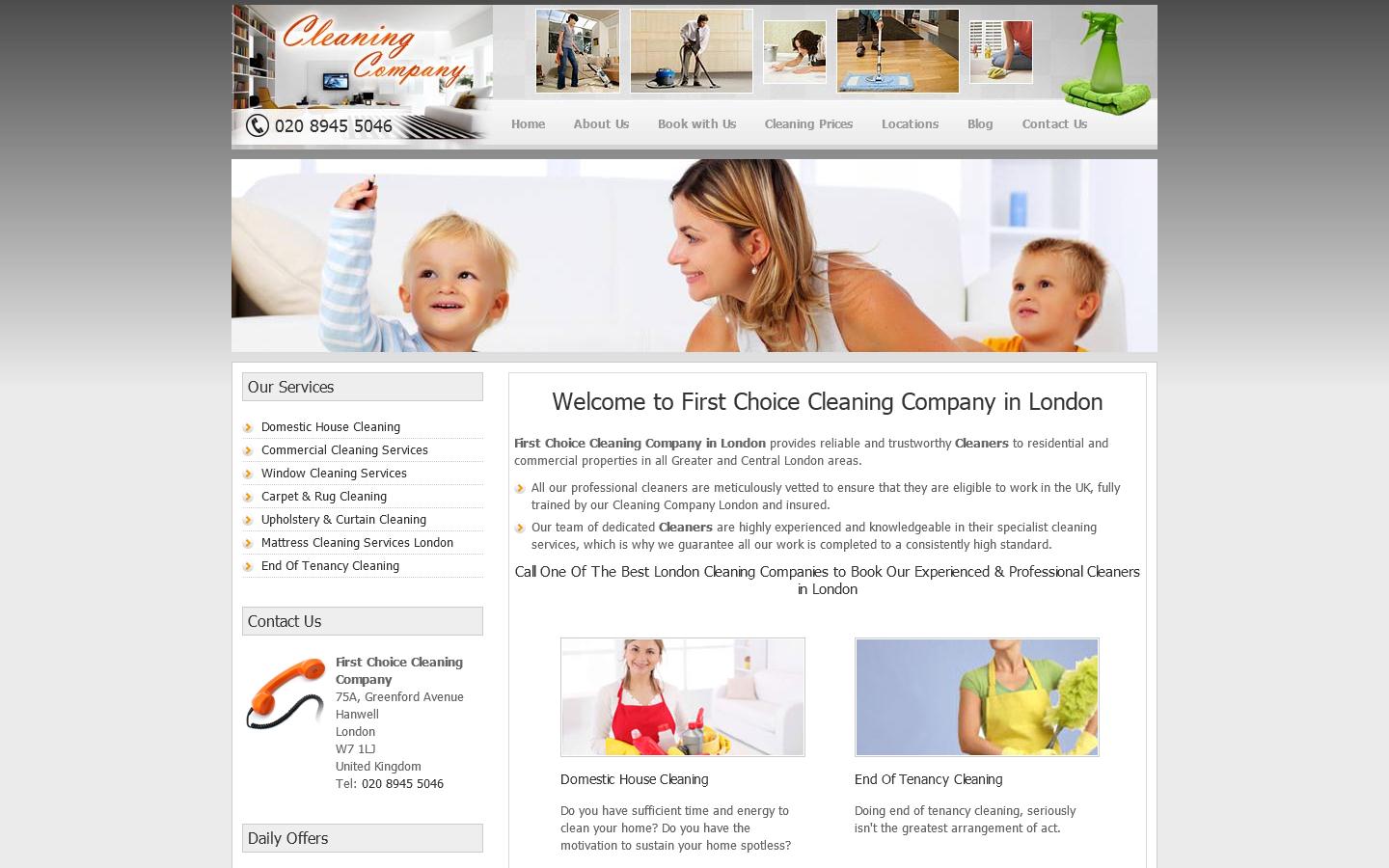 First Choice Cleaning Company Website