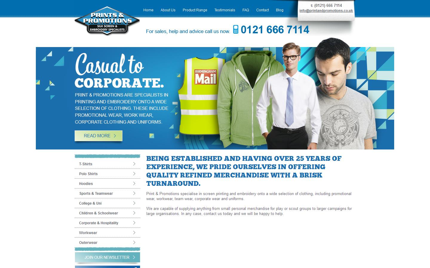 Print and Promotions Website