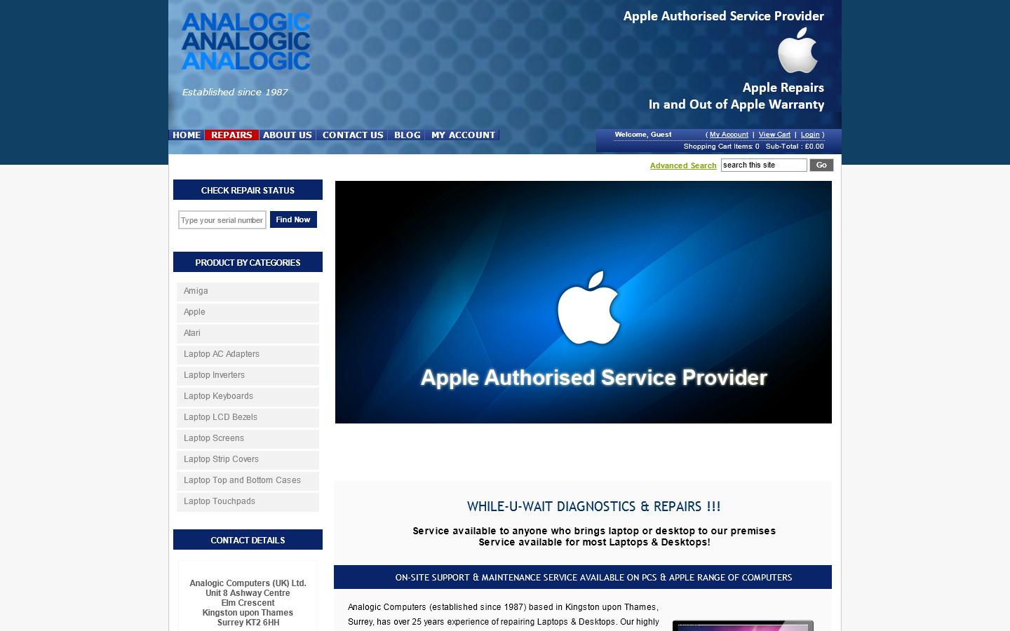 Analogic Computers (UK) Ltd Website