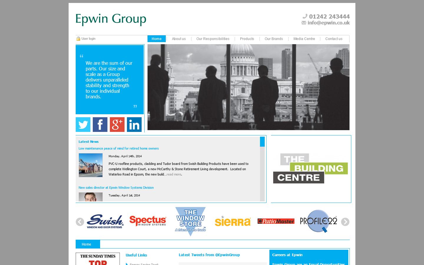 Epwin Group Website