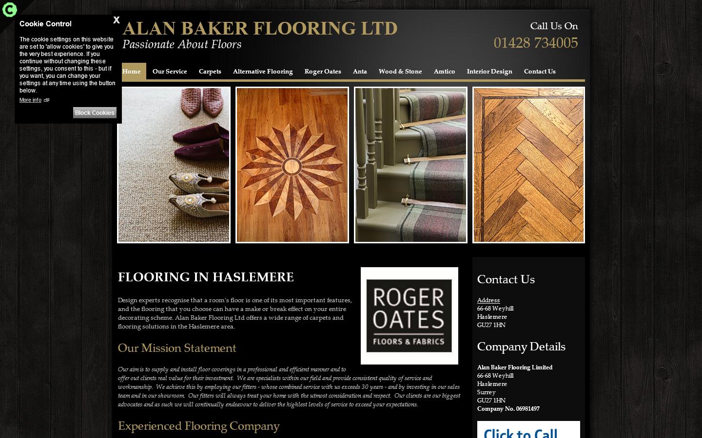 Alan Baker Flooring Ltd Website