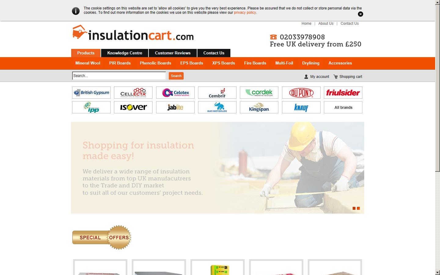 Insulation Cart Website