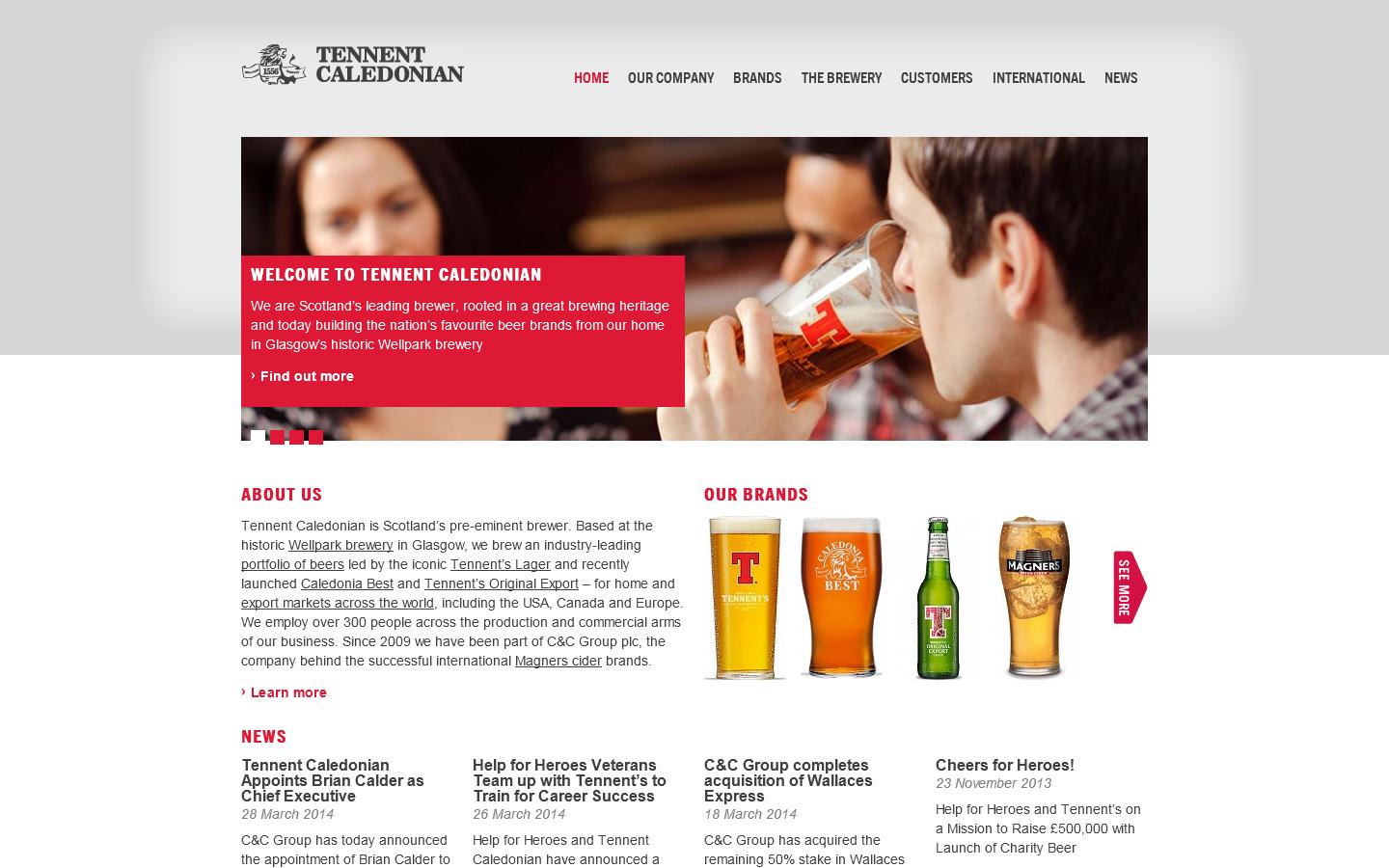 Tennent Caledonian Website