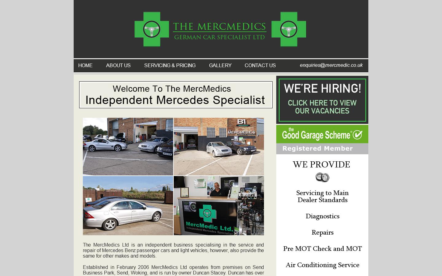 The Merc Medics Website