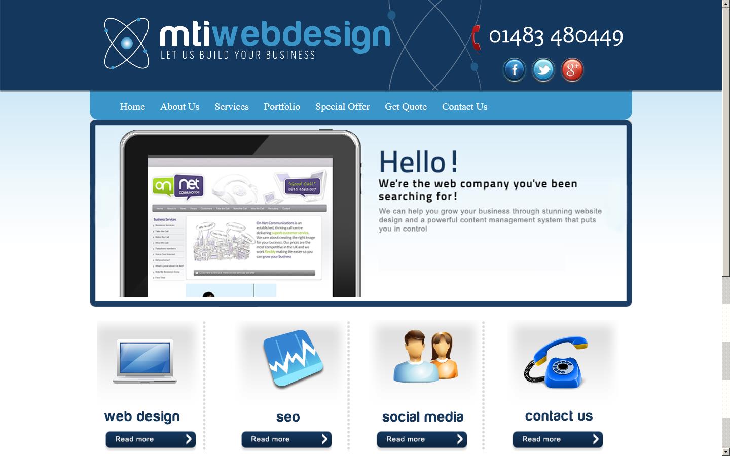 MTIWebDesign Website