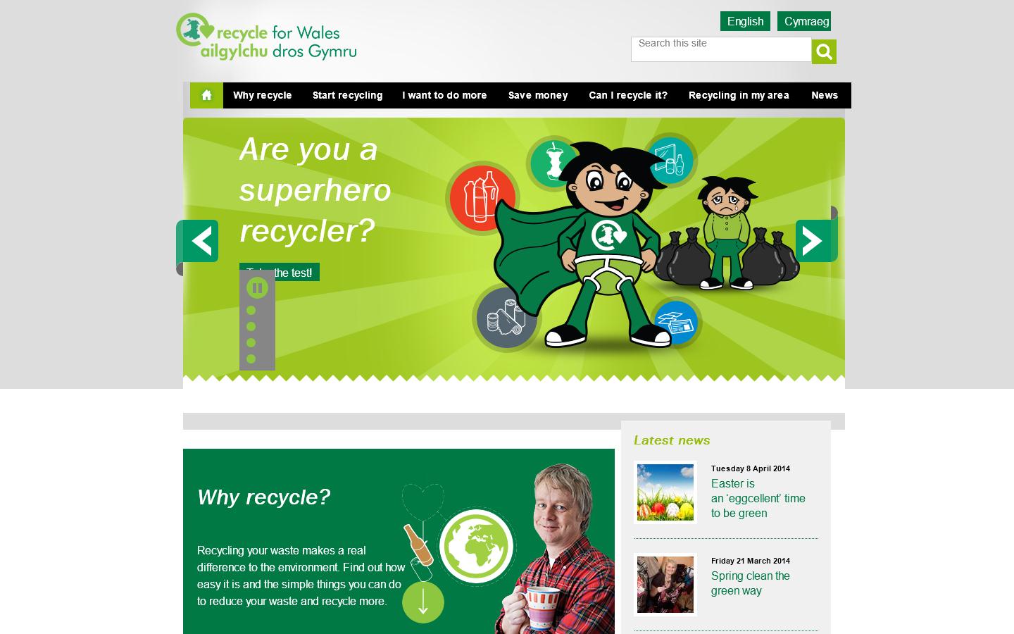 Waste Awareness Wales Website