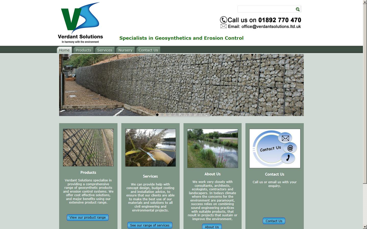Verdant Solutions Ltd Website