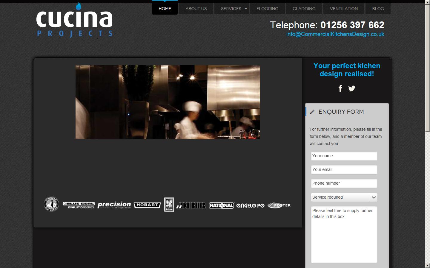 Commercial Kitchens Design Website