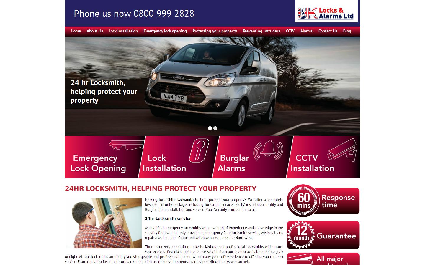 UK Locks and Alarms Website