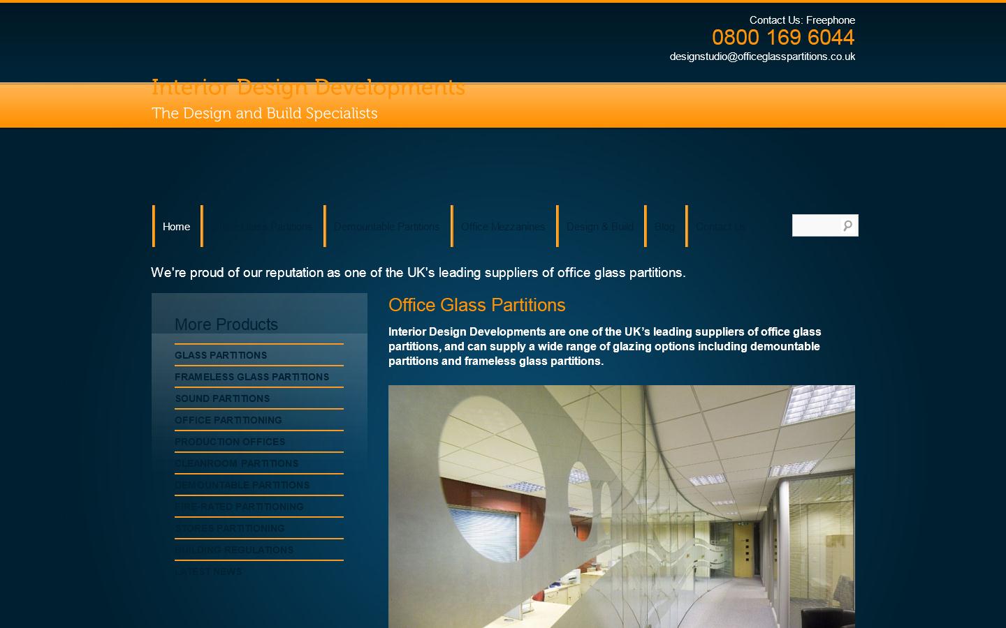Office Glass Partitions Website