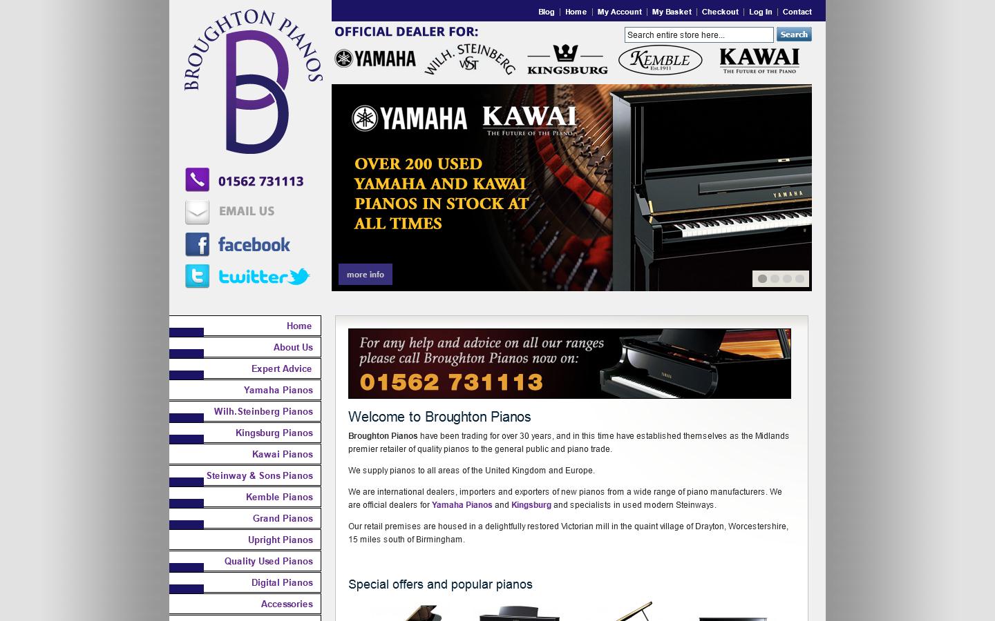 Broughton Pianos Website