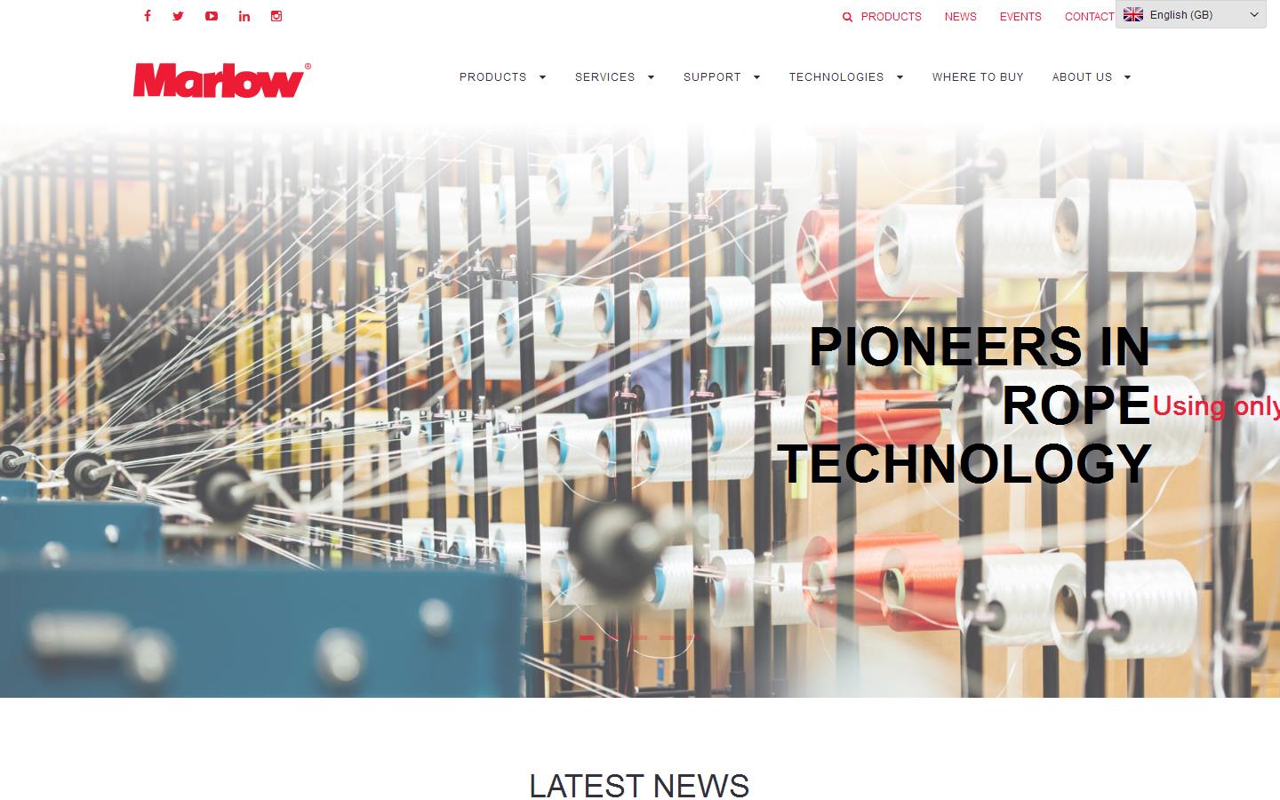 Marlow Ropes Website