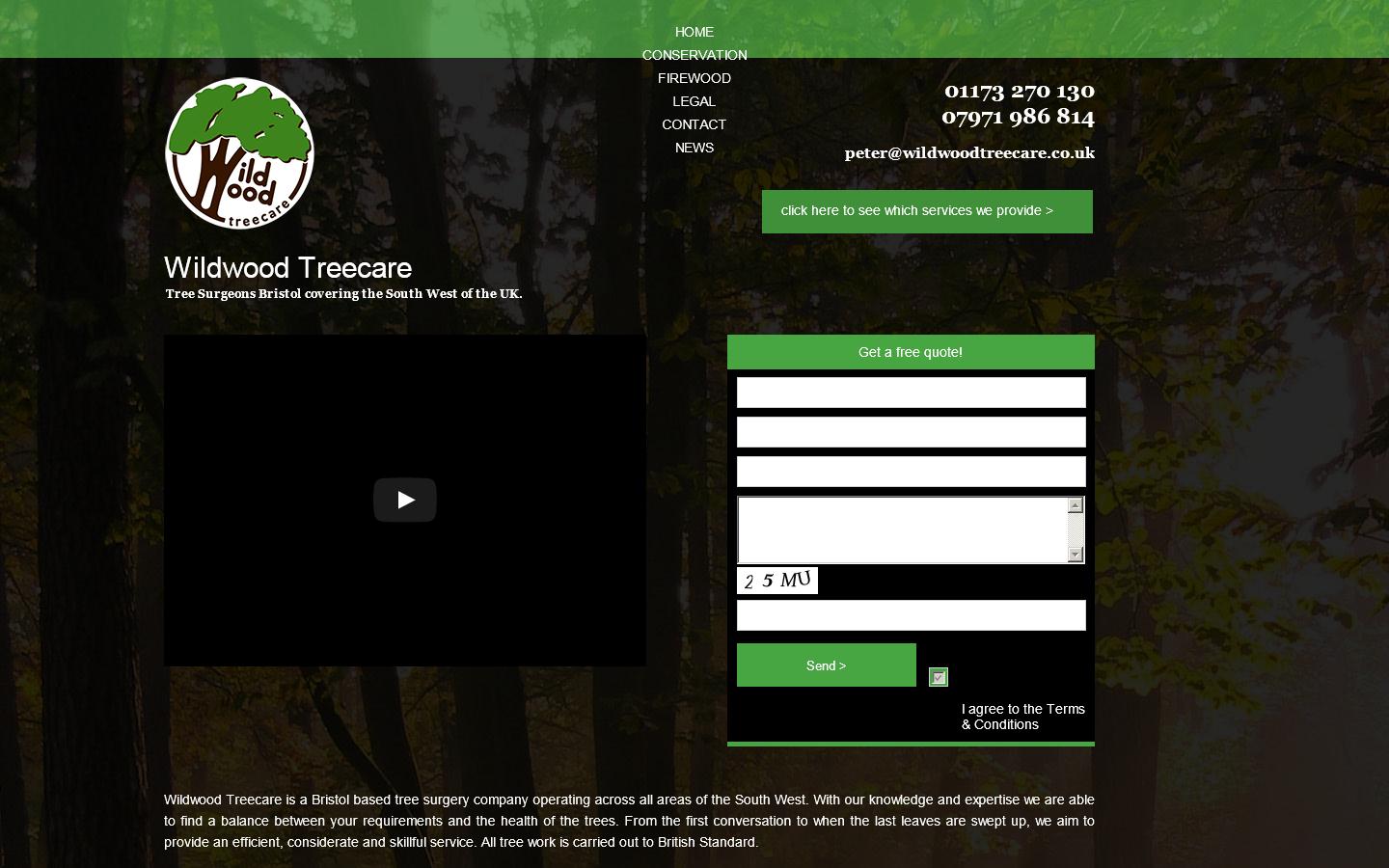 Wild Wood Tree Care Website