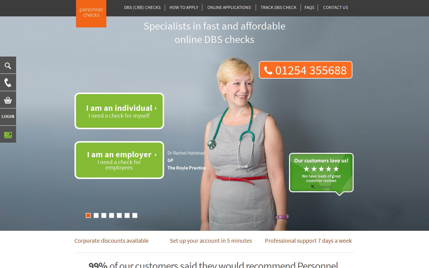 Personnel Checks Website