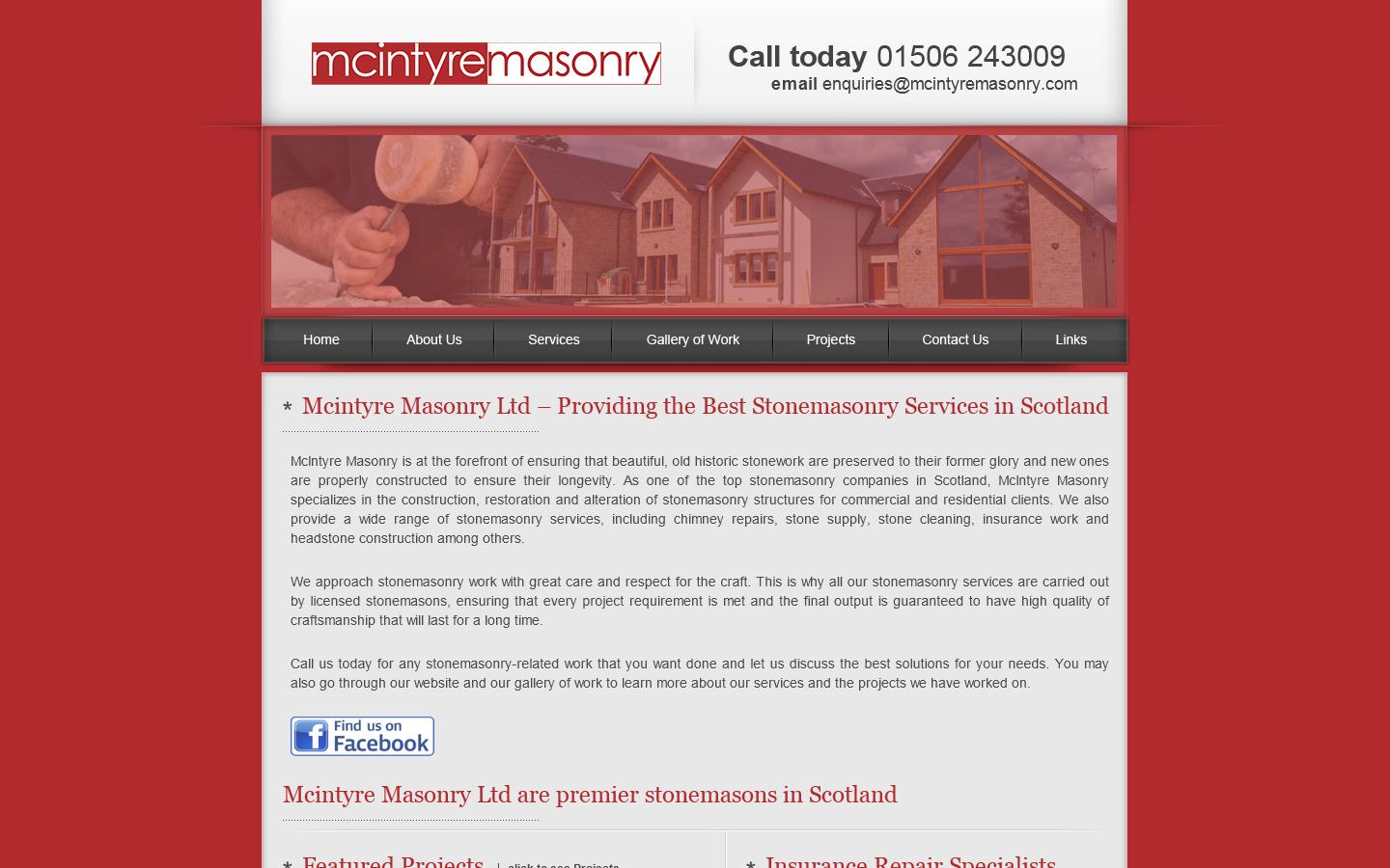Mcintyre Masonry Ltd Website