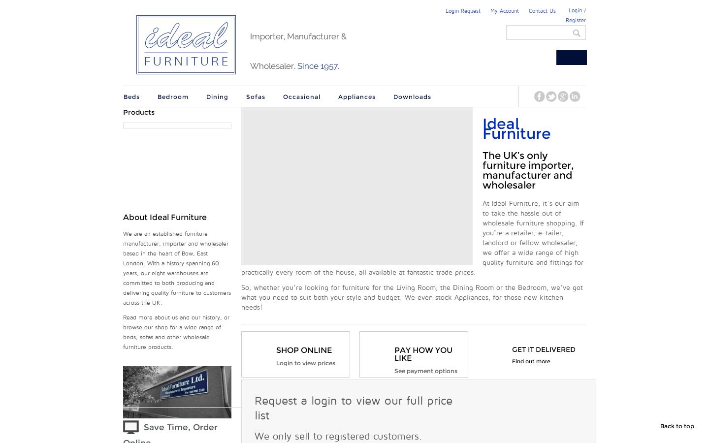 Ideal Furniture Website