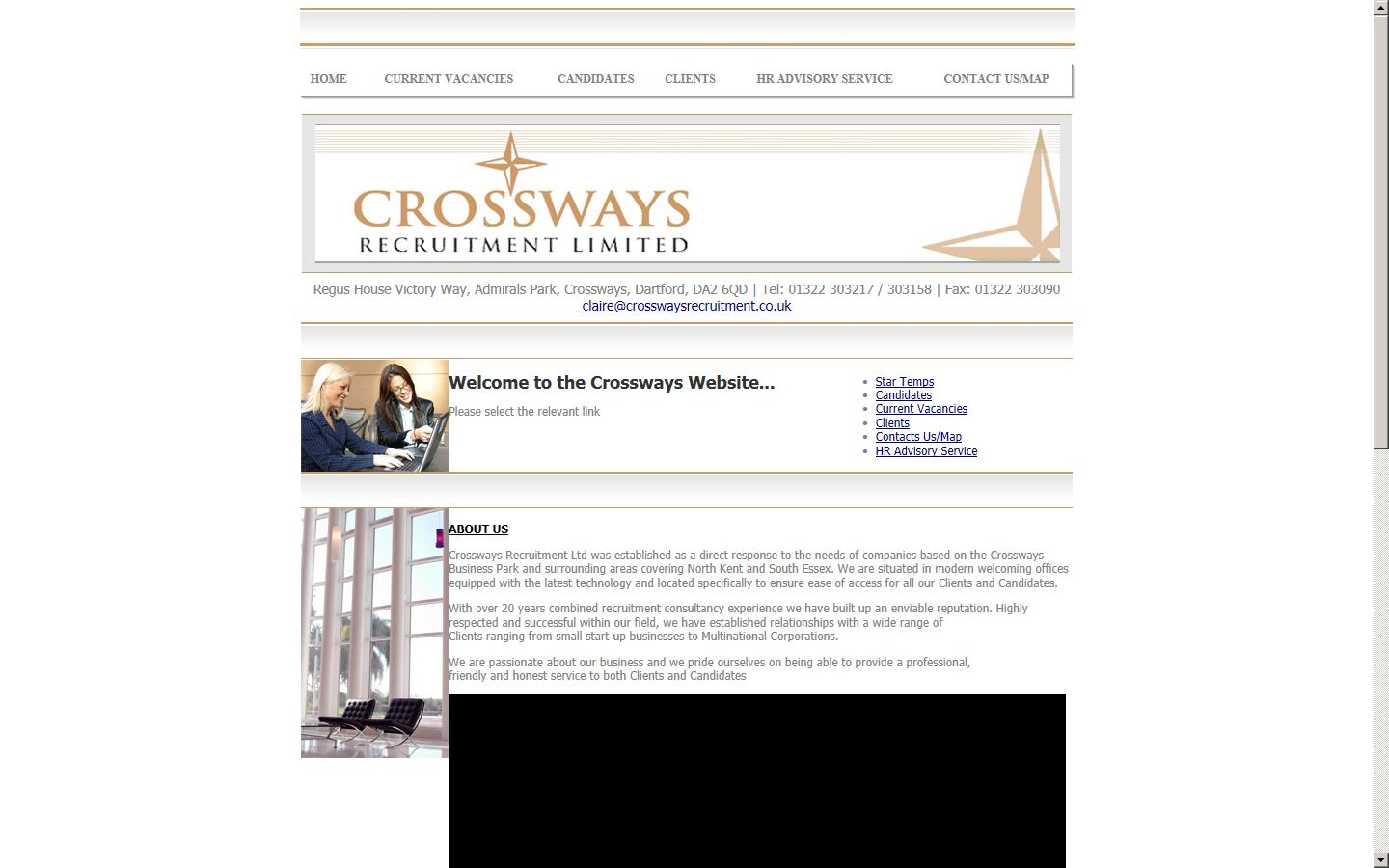 Crossways Recruitment Ltd Website