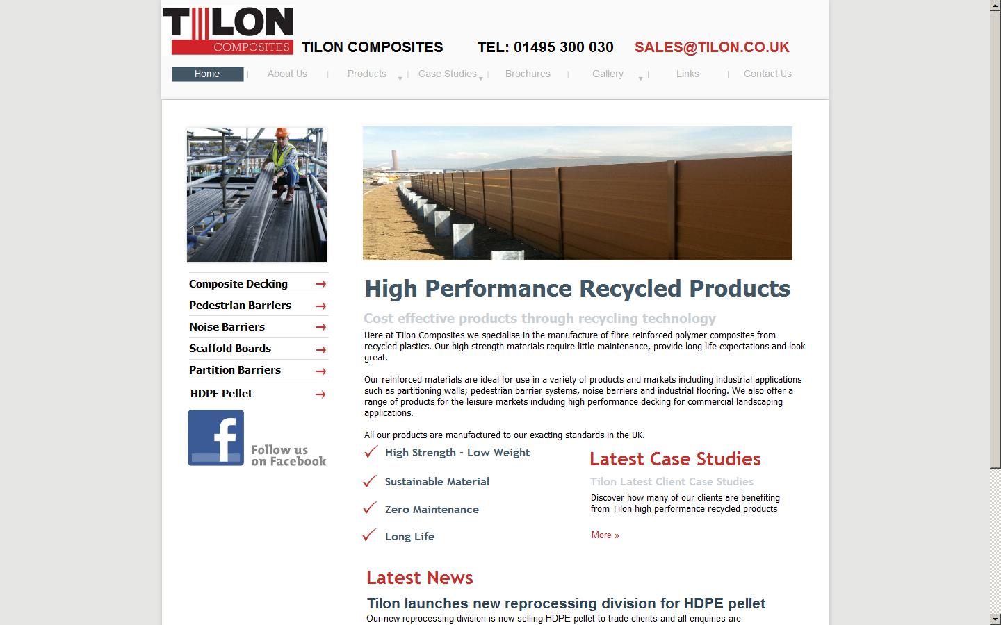 Tilon Composites Ltd Website