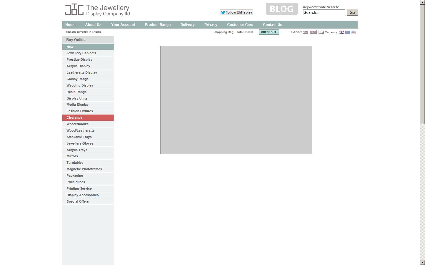 Jewellery Display Co, The Website