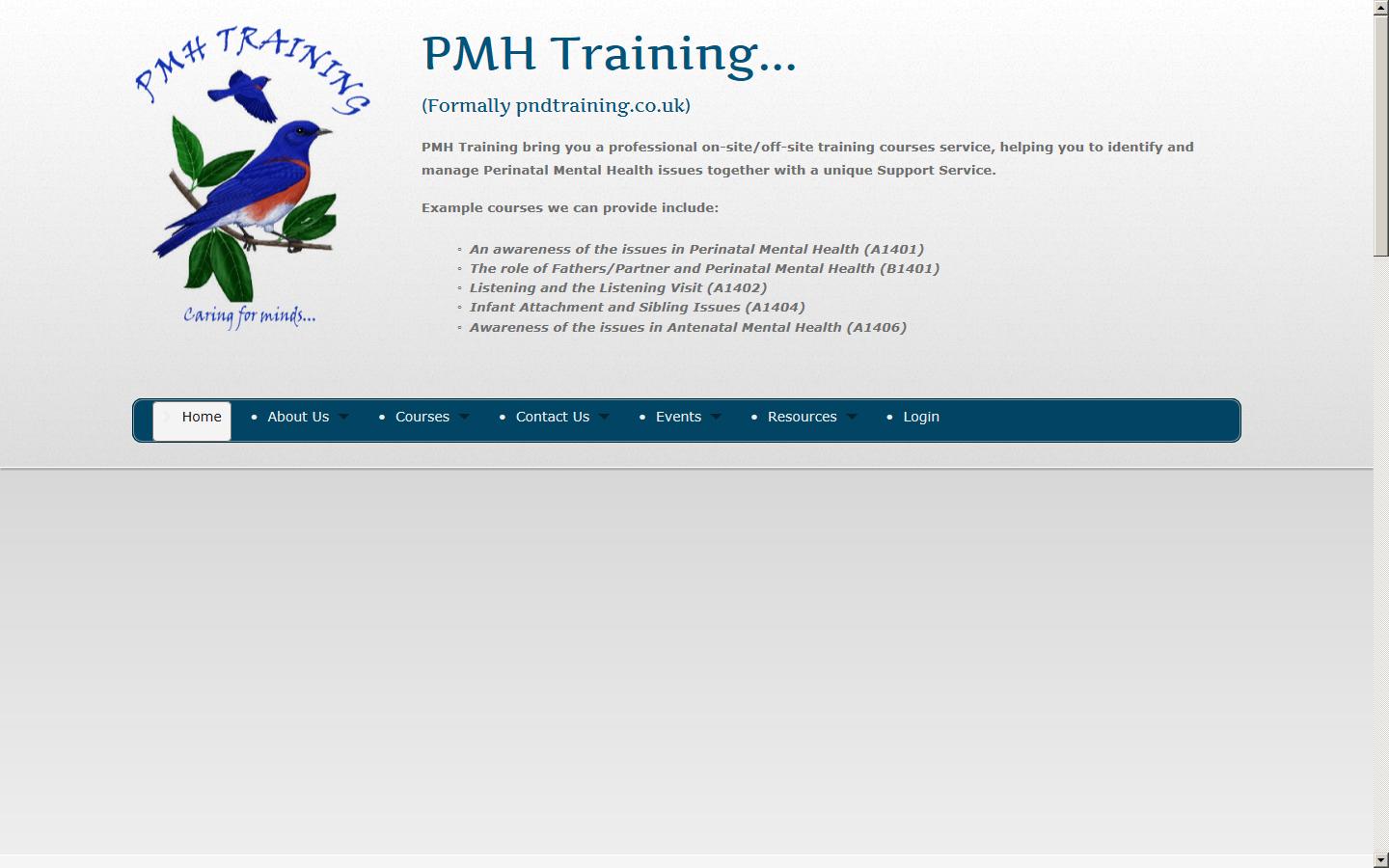 PMH Training Website