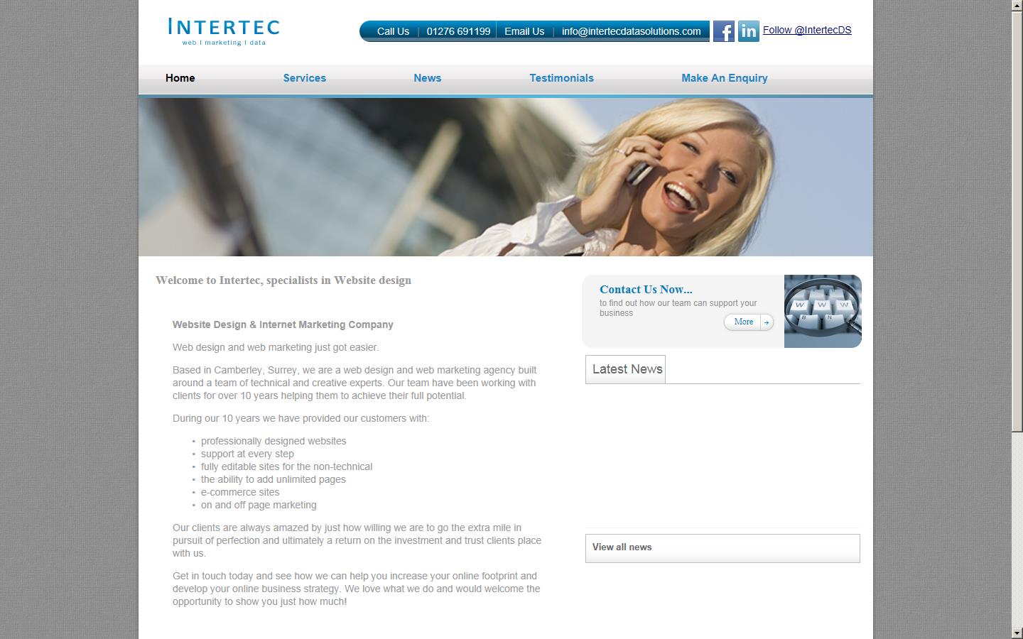 Intertec Data Solutions Website