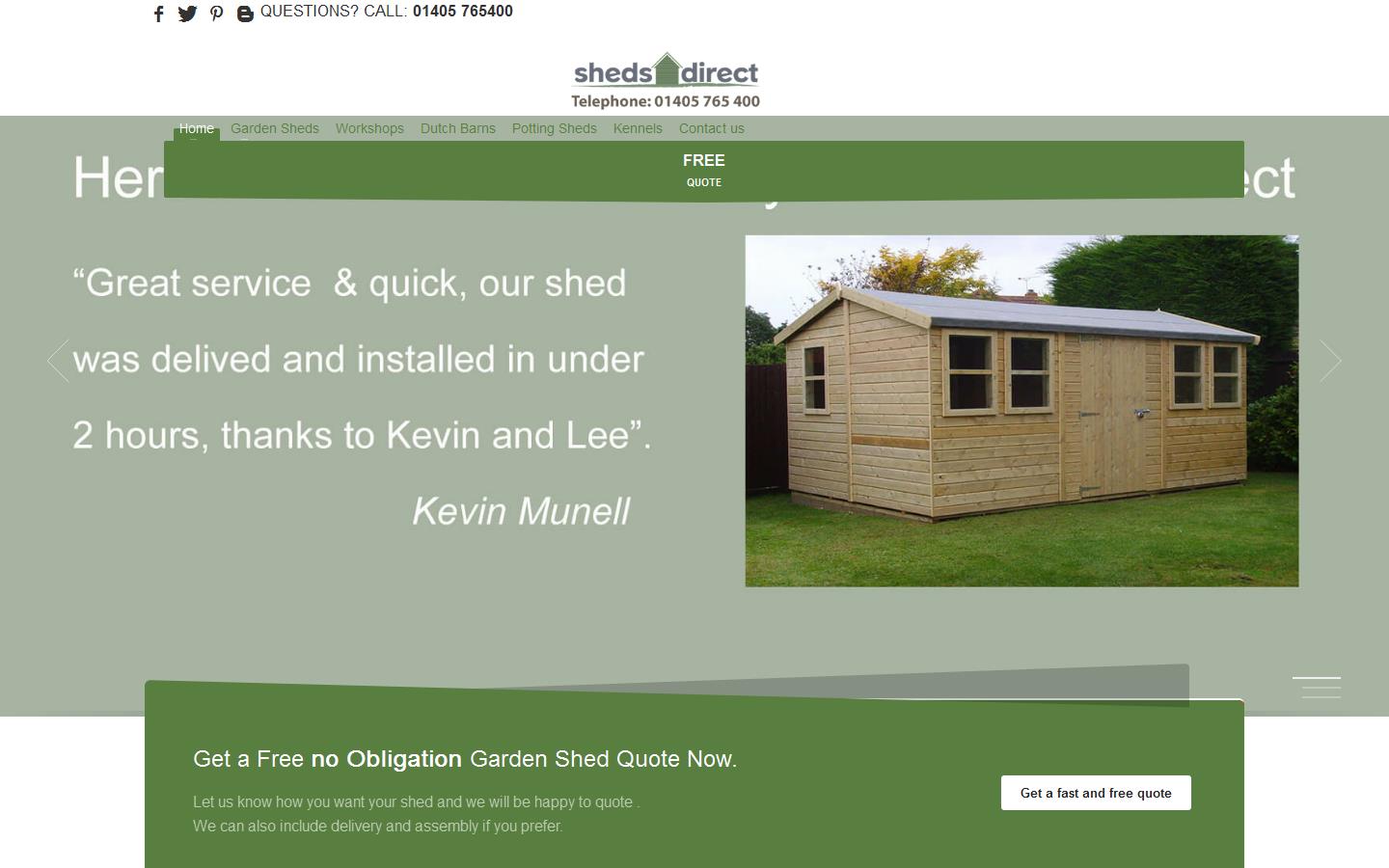 Sheds Direct Website