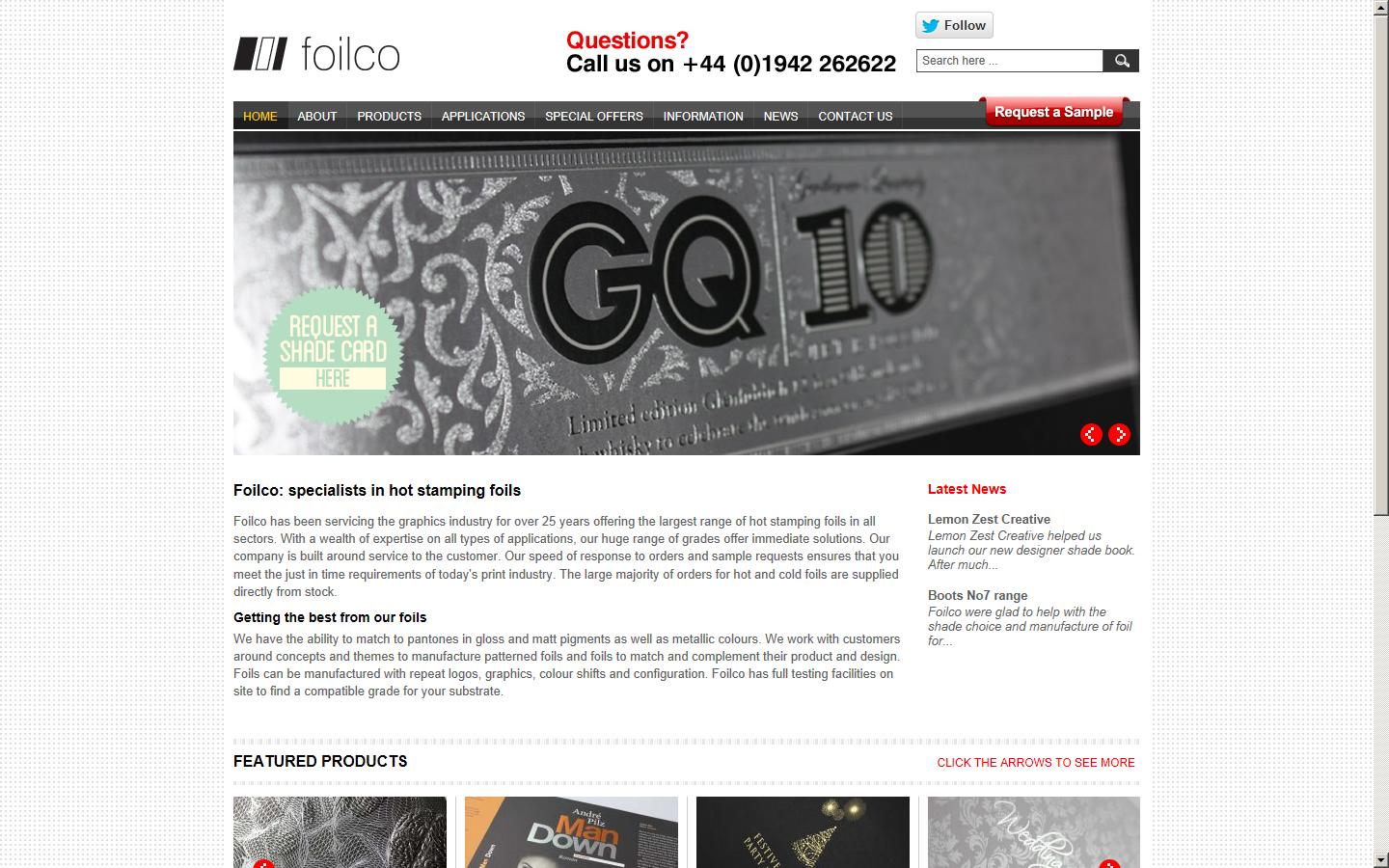 Foilco Ltd Website