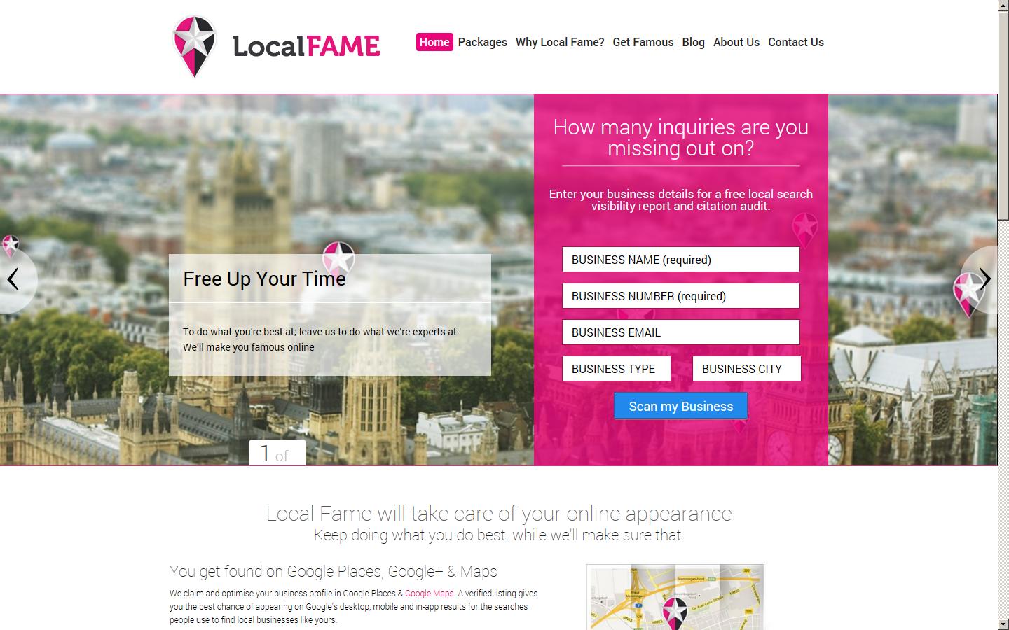 Local Fame Website