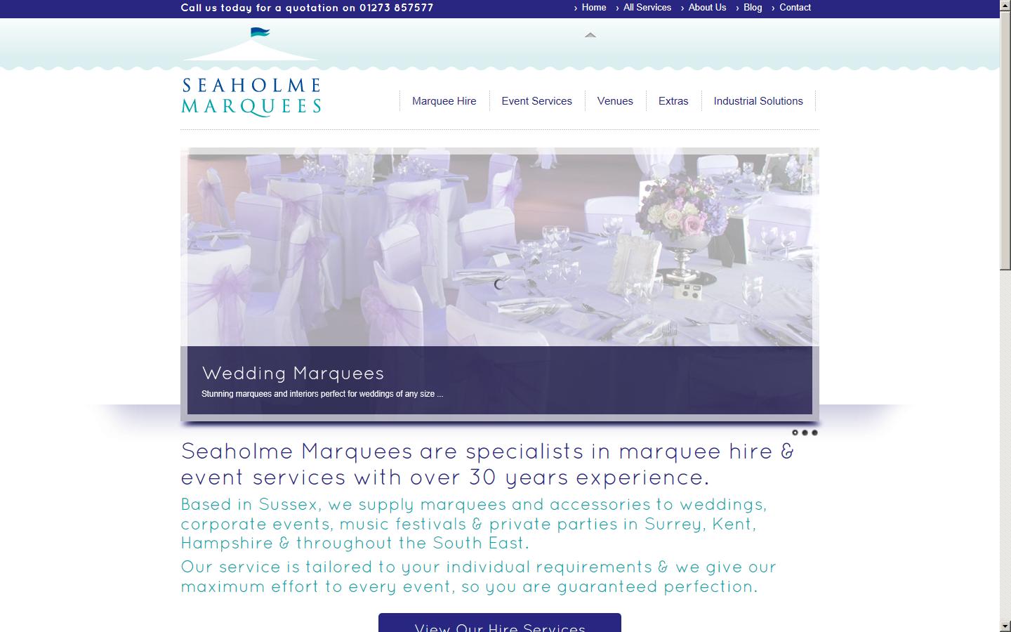 Seaholme Marquees Website